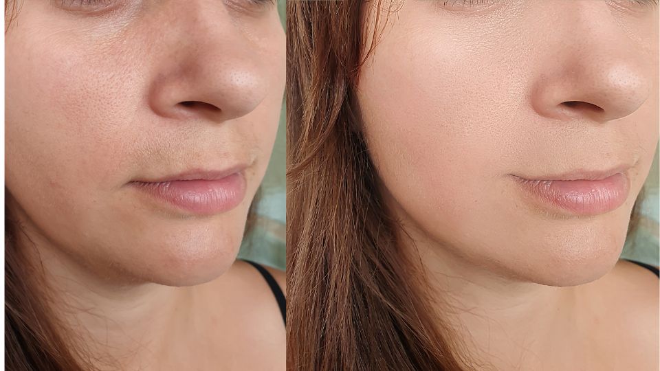 Antes y despues de tratameinto hydrofacial en marbella